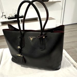 Prada double tote